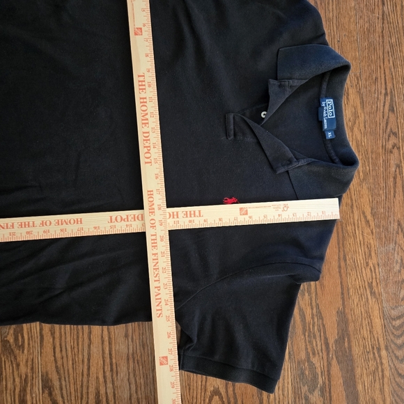 Polo Ralph Lauren Polo Shirt Black Red Pony Mens XL  100% Cotton - Picture 10 of 10